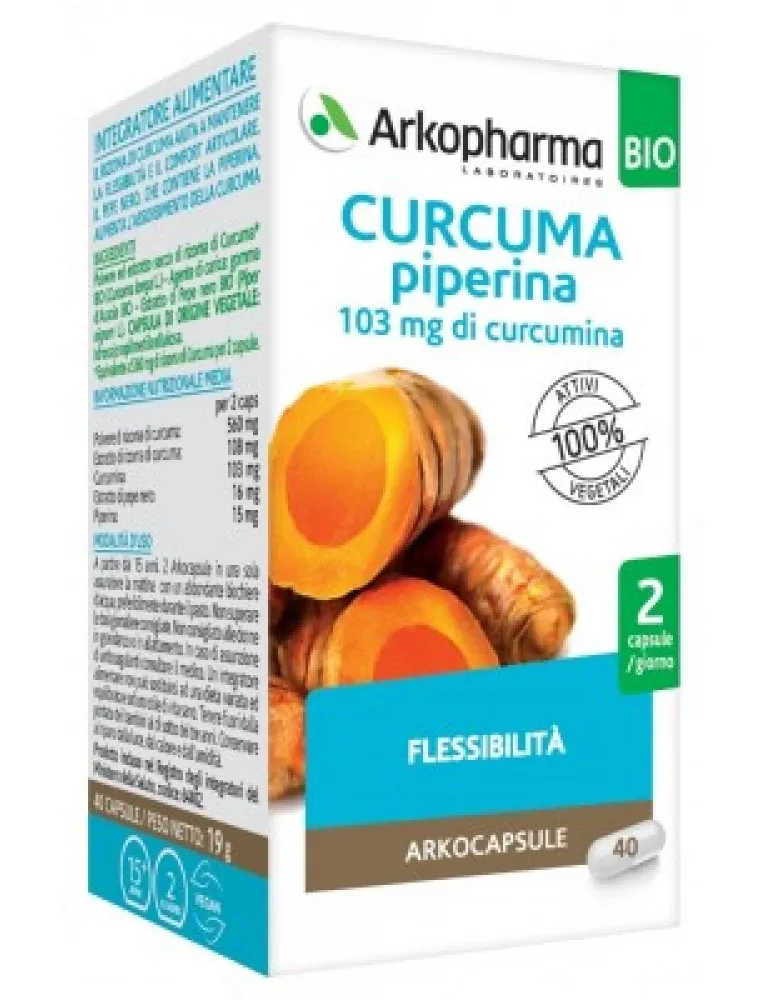 Arkocapsule Curcuma + Piperina Bio 130 Capsule