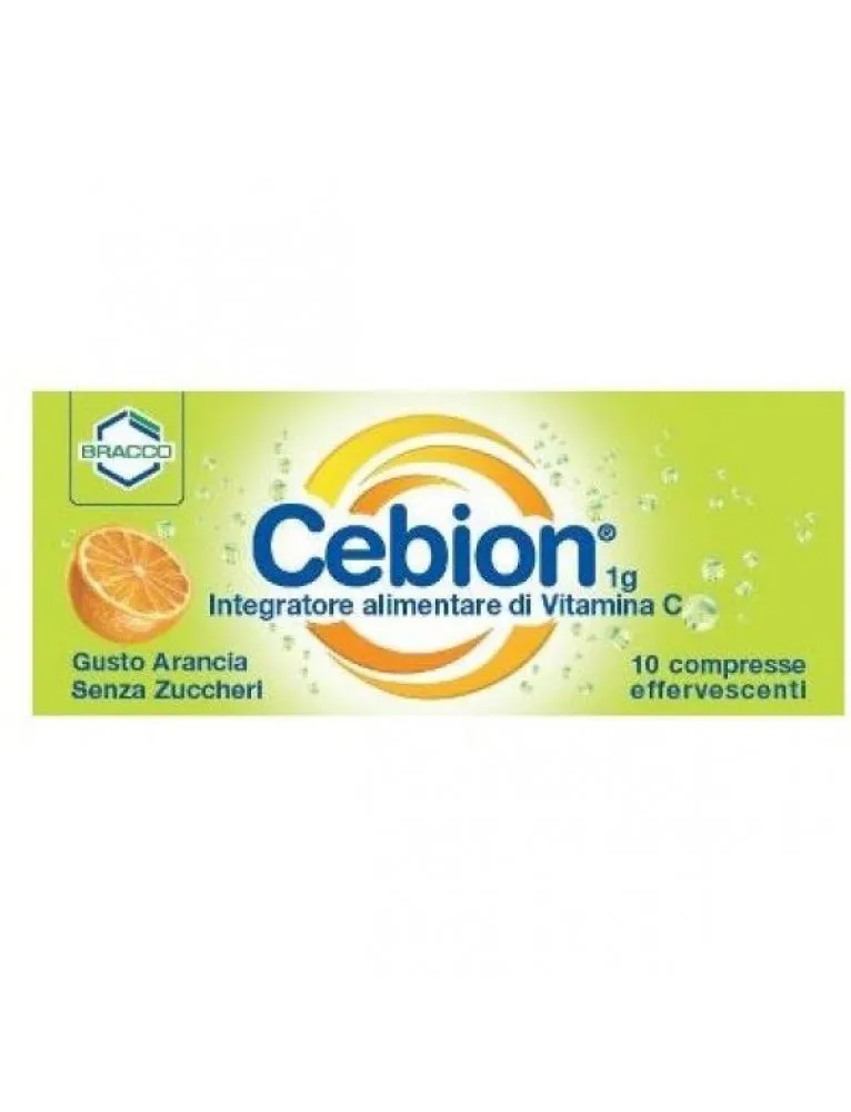 Cebion 1g Vitamina C 10 Compresse Effervescenti Senza Zuccheri