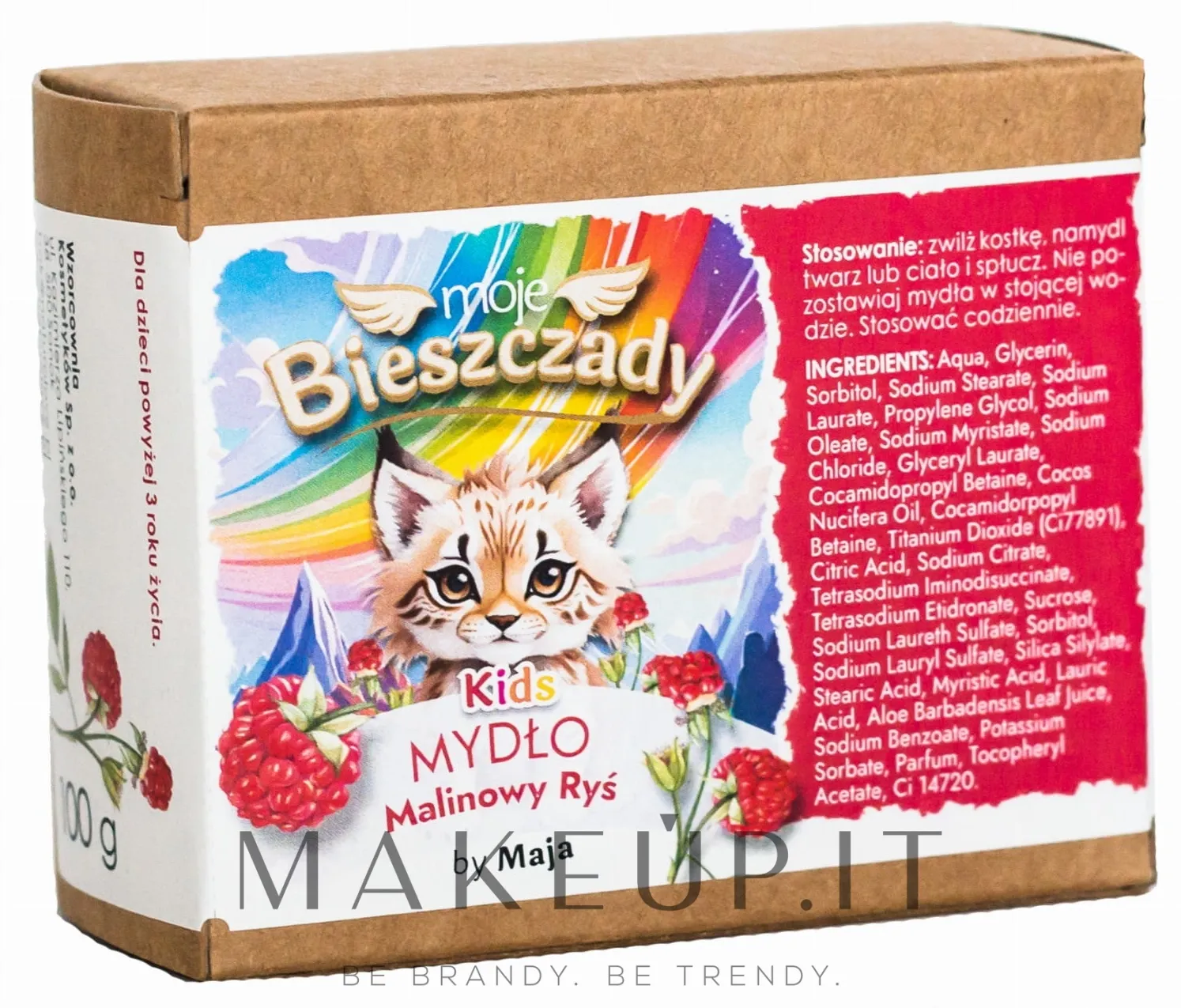 Sapone naturale per bambini "Lampone dolce"