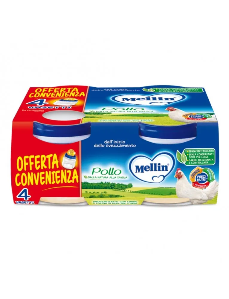 Mellin Omogeneizzato Pollo 4x80g