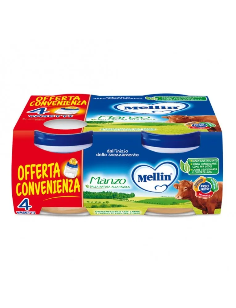 Mellin Omogeneizzato Manzo 4x80g