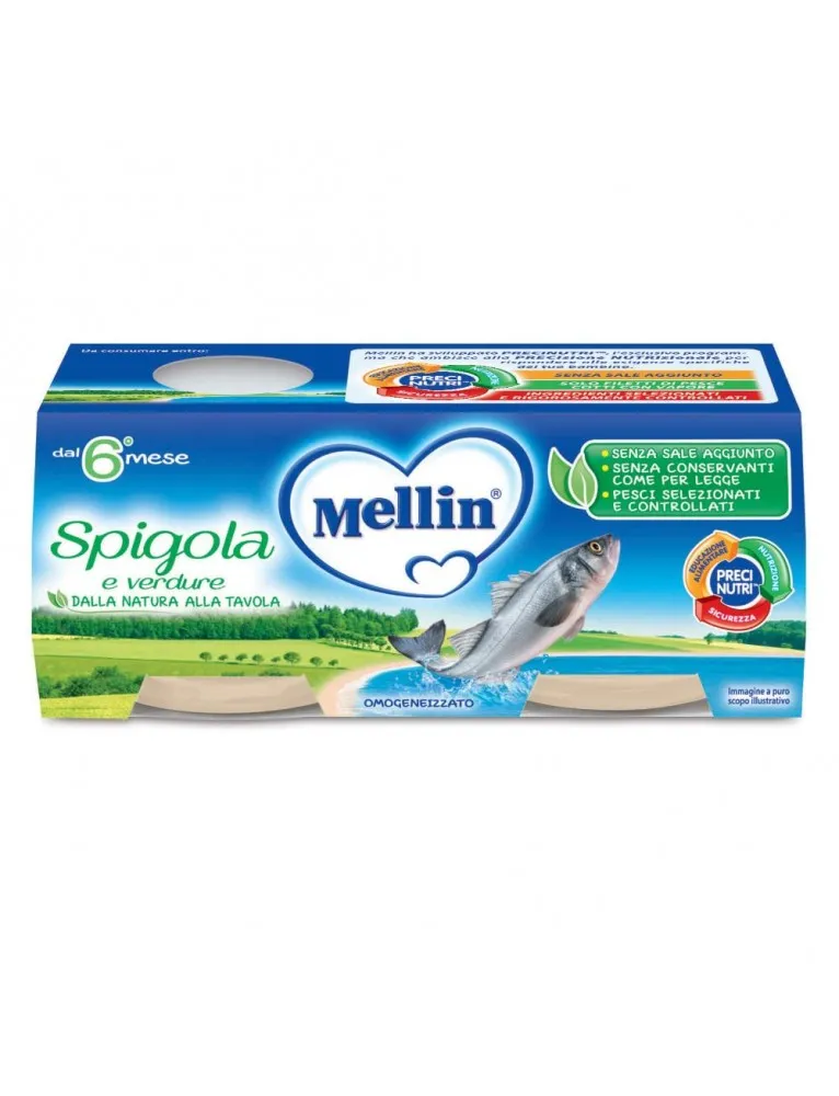 Mellin Omogeneizzato Spigola 2x80g