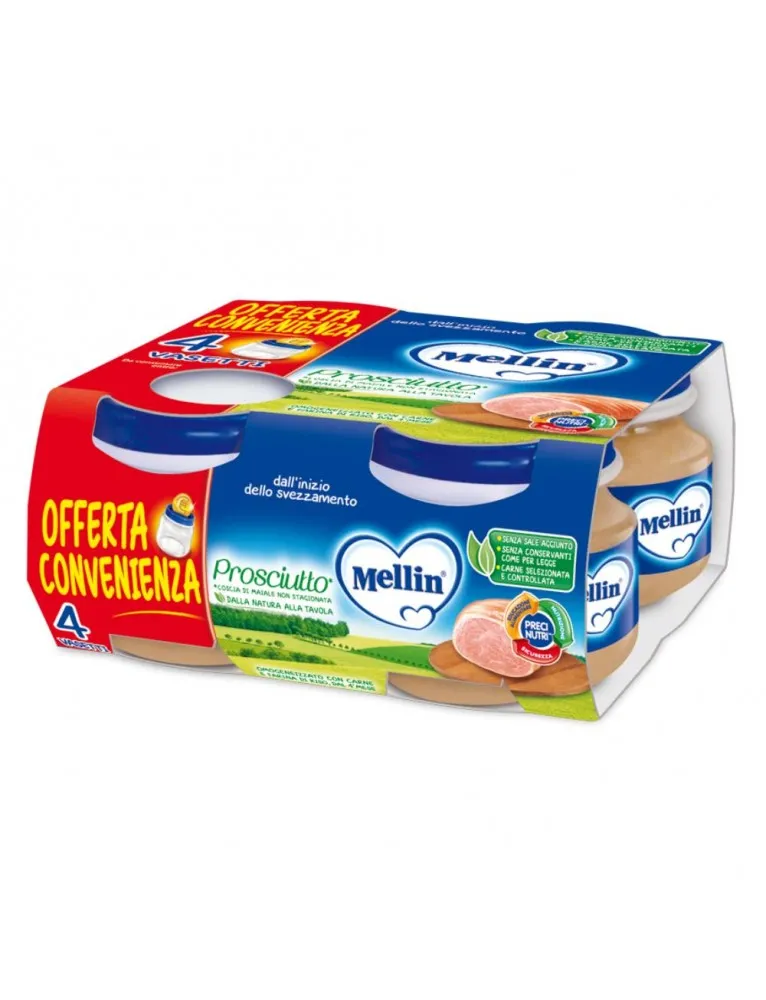 Mellin Omogeneizzato Prosciutto 4x80g