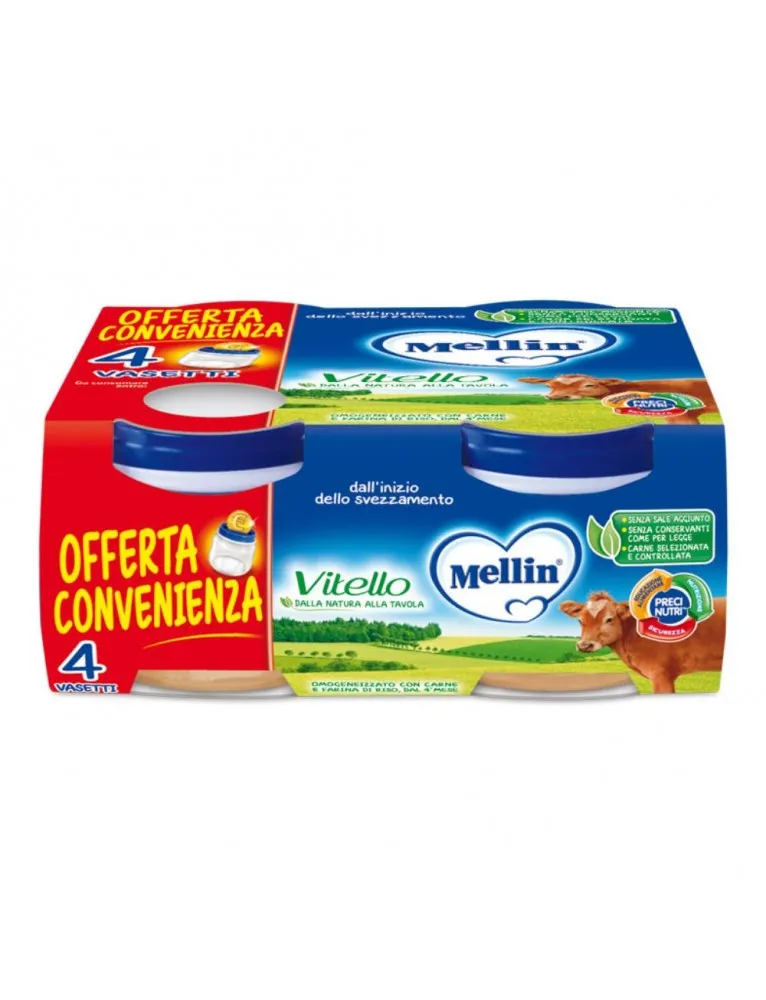 Mellin Omogeneizzato Vitello 4x80g