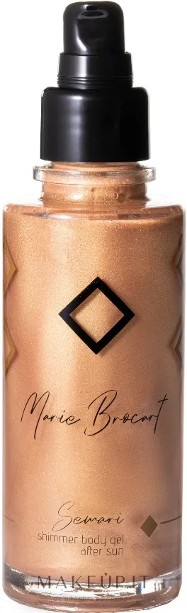 Gel doposole per corpo con particelle bioglitter