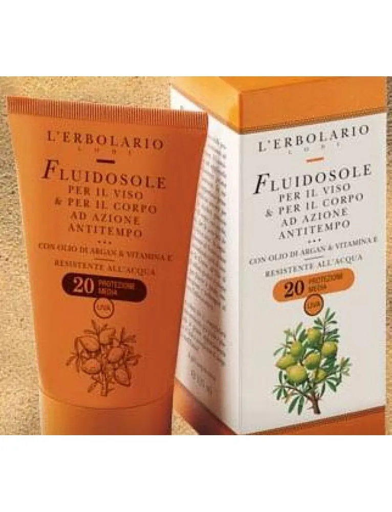 L'Erbolario Fluidosole Argan e Vitamina E Spf20 125ml