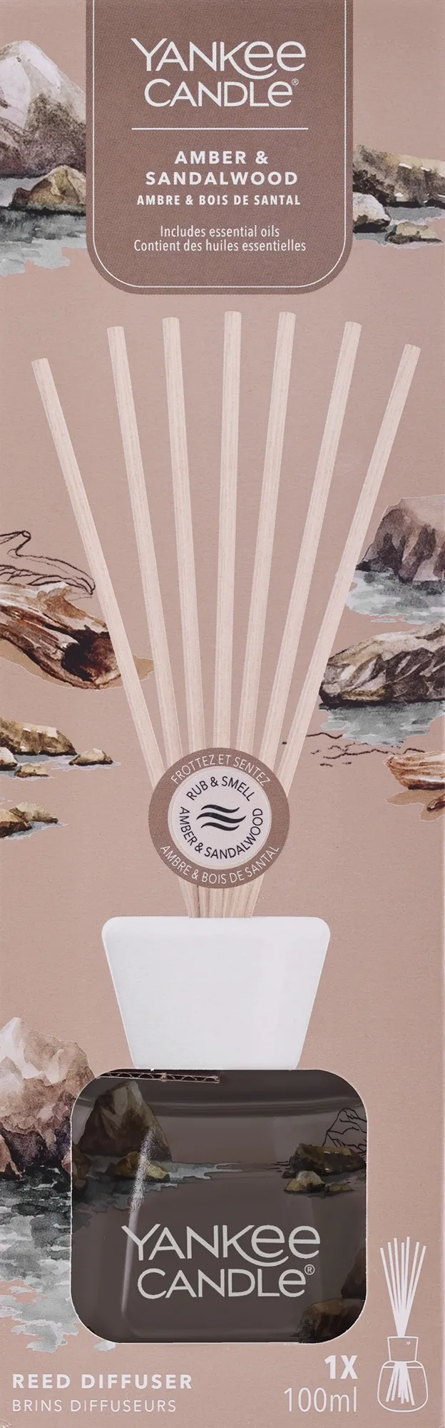 Diffusore di aromi a bastoncini Amber & Sandalwood